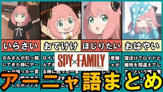 【スパイファミリー】明日から使えるアーニャの可愛い過ぎる日本語まとめ【SPY×FAMILY】