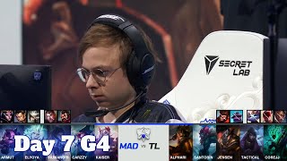 MAD vs TL | Day 7 Group D S11 LoL Worlds 2021 | Mad Lions vs Team Liquid - Groups full game