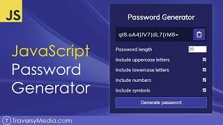 JavaScript Password Generator