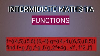 Intermidiate maths1A functions problem@Mayuri_0324