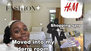WEEKEND VLOG:||I MOVED INTO MY DORM ROOM🛏 ||SHOPPING SPREE🛍🛍