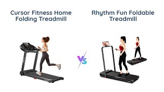 Cursor Fitness vs. Rhythm Fun - Folding Treadmill Comparison 🏃‍♂️💪