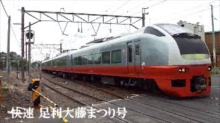 快速 足利大藤まつり号 運転 E653系　水戸線に上陸！　2014/05/05