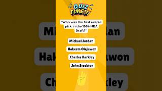 🏀 Who Was the First Overall Pick in the 1984 NBA Draft? 🤔🔥 #trivia #basketball #shorts  #fyp #nba