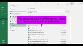 Googe Forms Export Grades from Excel into any Gradebook