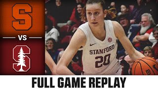 Syracuse vs. Stanford Full Game Replay | 2024-25 ACC Women's Basketball