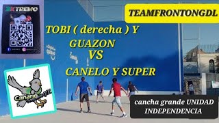 TOBI ( derecha ) Y GUAZON VS CANELO Y SUPER CANCHA GRANDE UNIDAD INDEPENDENCIA GDL , JAL , MÉXICO  .