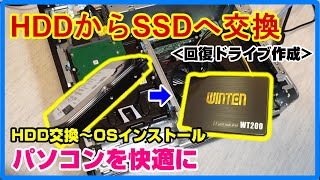 [Windows10]中古PCのHDDをSSDへ交換してパソコンを快適に！｜HDDの交換～OSインストール【SSD換装】【回復ドライブ作成】【hp/PRODESK 600 G5 SFF】