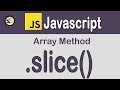 Use these 7 examples to master the Javascript SLICE method.  SLICE array and string examples.