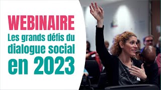 Rencontres Engagées - Les grands défis du dialogue social en 2023