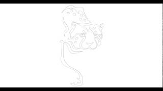 Draw a tattoo # wild leopard 067