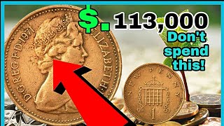 UK One new penny 1971 most Valuable 1 new penny coins worth up to $113,000 to look for!