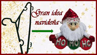 GRAN IDEA NAVIDEÑA CON GANCHO DE ROPA // Manualidades navideñas 2022