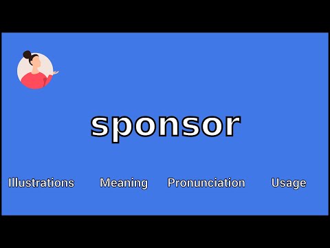 What is noun of sponsor?