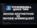 PowerShell Quick Tips : Invoke-RestMethod vs Invoke-WebRequest (Calling Rest APIs)