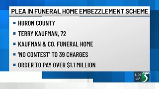 Plea in funeral home embezzlement scheme