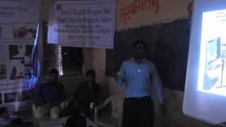 Hypertension and diabetes awareness by Rural Health Progress Trust India Khed Dr Arun More