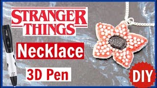 DIY Stranger Things Demogorgon Necklace // Tipeye 3D Pen Tutorial