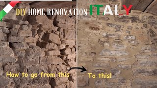 #20 How to fix that stone wall! - Home Renovation Italy