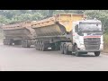 melihat jalur hauling unit double trailer tambang 2 batubarakaltim