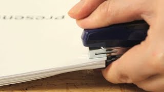 How To Staple Really Thick Papers＊厚い紙束をホチキスで簡単にとめるうら技