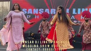 Punjabi Orchestra Dancers 2020 | Best Punjabi Model On Stage | Sansar Dj Links | Punjabi Bhangra