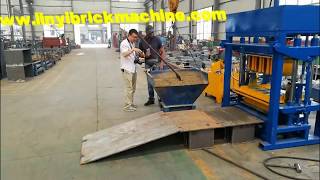 Africa customer SYN1-5 automatic hydraulic clay interlocking block machine, lego soil brick machine