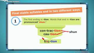 2 Types of Final Stable Syllables That Never Change! *Grammar for Kids*