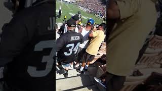 Fight at Raiders vs Rams Game 2018 Pre-season