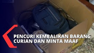 Pencuri Kembalikan Barang Curian Pakai Ojek Online, Disertai Sepucuk Surat Permintaan Maaf