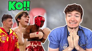 The Science Behind The Knockout Punch! | TikTok VS YouTube Boxing | Logan Paul VS Floyd #shorts