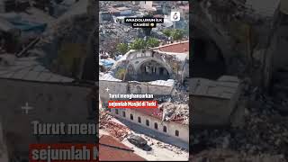 Beberapa Masjid dan Gedung Bersejarah Ikut Hancur Akibat Gempa Turki #Shorts