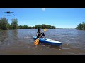 清爽急流划kayak钓鼓鱼 go fishing by kayak｜炎炎夏天第一视角体验kayak钓鱼的乐趣