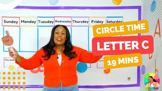 Circle Time with Ms. Monica - Letters, Counting, Shapes, Songs for Kids - Episode 1