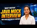 JAVA Mock Interview 2026 | Freshers Don't Miss This!