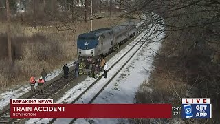 VIDEO: Train crash reported in Newington