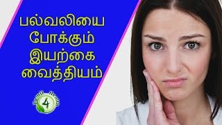 பல்வலி போக்கும் வீட்டுவைத்தியம்  (Palvali, teeth pain tamil)