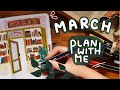 March 2021 Bullet Journal setup | Plan with me | vintage theme