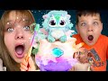 Aubrey & CALEB CREATE A MAGIC PET with Magical POTION from DOBBY the ELF! Kids create a baby MIXIE!