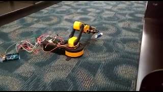 Open loop control of robotic arm