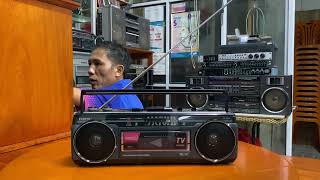 (Đã bán) Đài radio Cassette Sanyo Mr-U4S9 hàng đấu mạng đẹp xuất sắc - liên hệ 0988125050