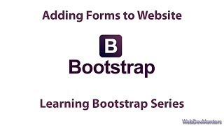 Adding Forms To Website in Bootstrap