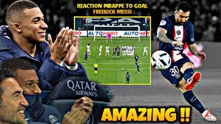 Messi scored for psg with stunning free-kick - Messi free kick reaction