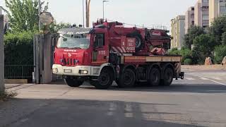 [RARE] RIENTRO APS VOLVO + AUTOGRU' VVF COMANDO PROVINCIALE DI GROSSETO - FIREFIGHTERS PASSAGE