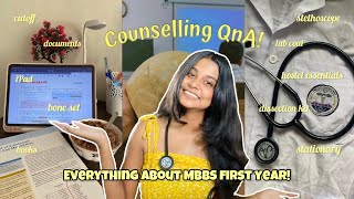MBBS first year (books, iPad, hostel essentials) l NEET Counselling QnA (documents, cutoff) l AIIMS