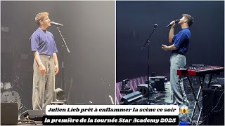 Julien Lieb prêt à enflammer la scène ce soir pour la première de la tournée Star Academy 2025