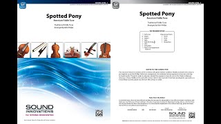 Spotted Pony, arr. Bob Phillips – Score \u0026 Sound