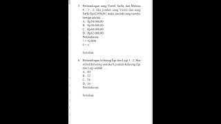 Perbandingan Uang, Soal TIU CPNS, Matematika SMP #shorts #tiu #soalcpns