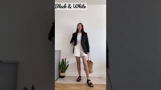 【Short】 UNIQLO新品黑白配穿搭｜Black\u0026White｜货号在社区。