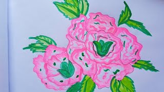 Draw a flower with me.|easy|easy tutorial